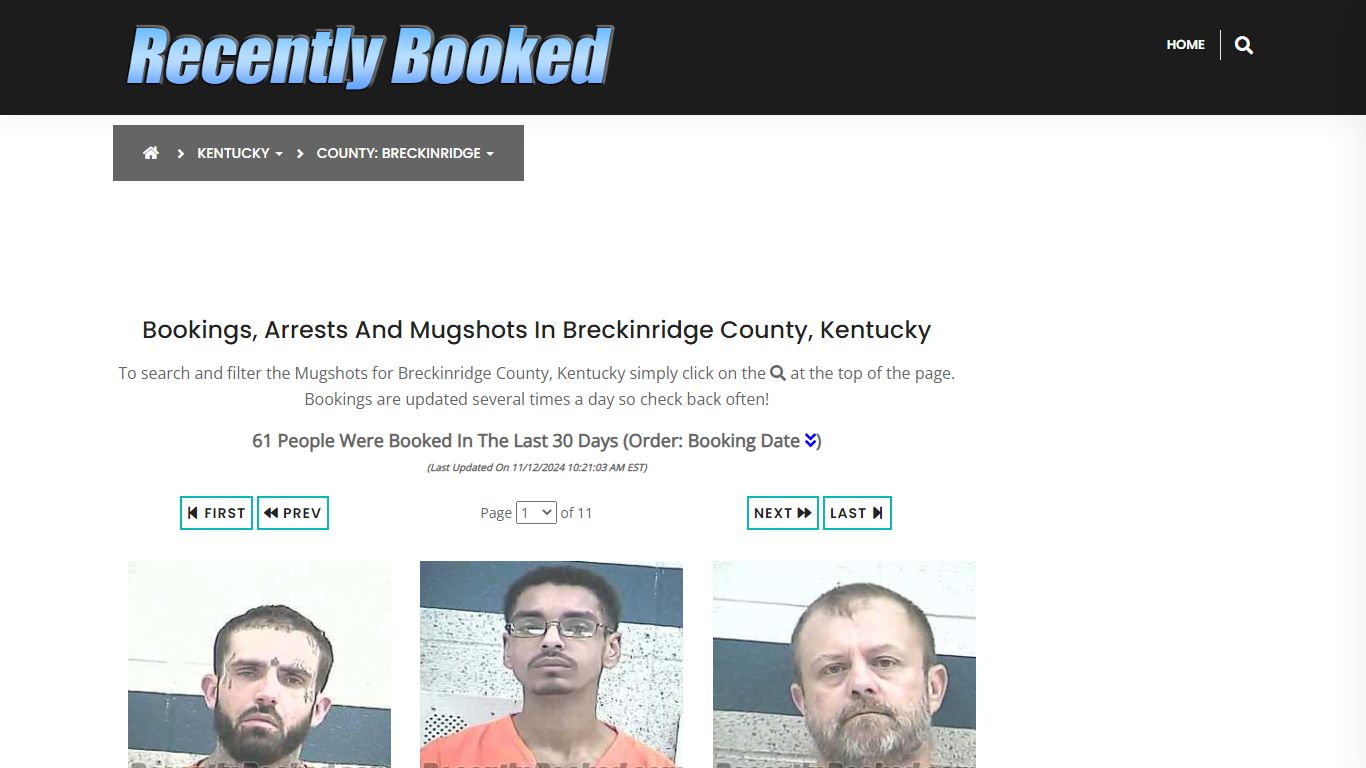 Bookings, Arrests and Mugshots in Breckinridge County, Kentucky