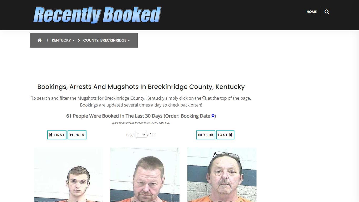 Bookings, Arrests and Mugshots in Breckinridge County, Kentucky