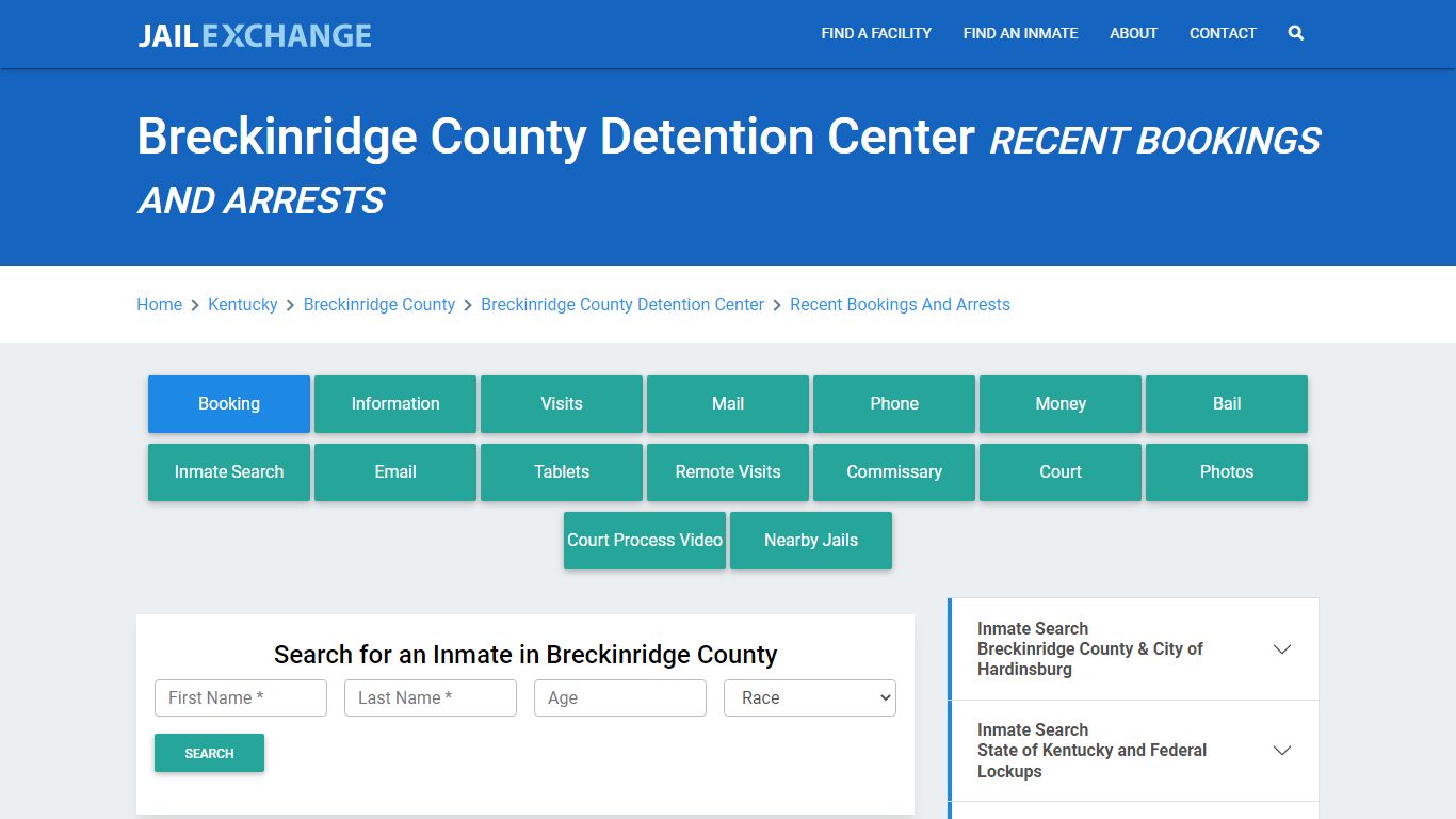 Breckinridge County Detention Center Recent Bookings And Arrests