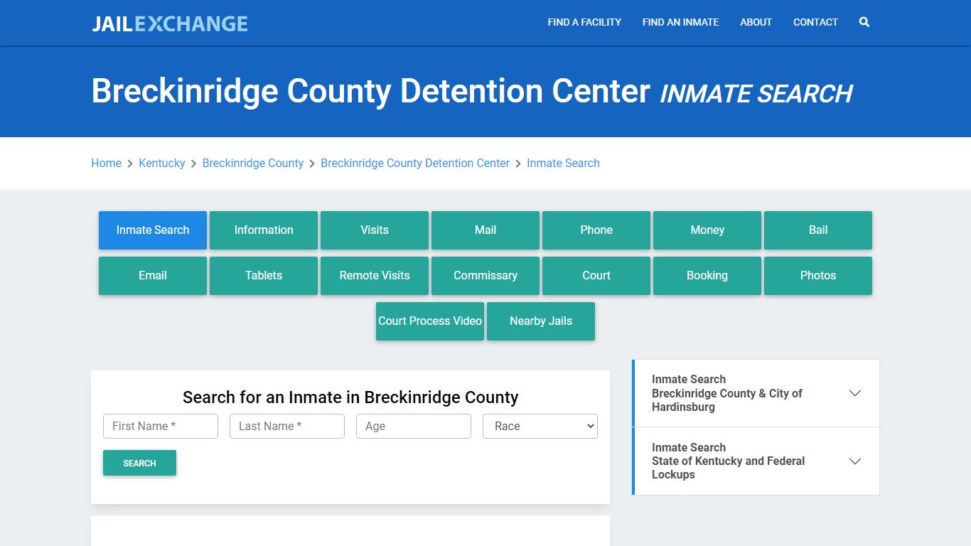 Breckinridge County Detention Center Inmate Search - Jail Exchange